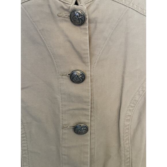 Y2K Old Navy Womens Size Medium Military Button Up Jacket Preppy Academia - Picture 5 of 11